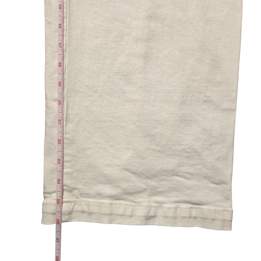 Madewell The Emmett Wide-Leg Crop Jean Welt Pocket Edition Tile White 32 Coastal - Picture 7 of 11